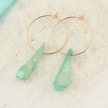 Load image into Gallery viewer, Earrings Lilly • Real Raw Rock Quartz / Healing Jewellery
