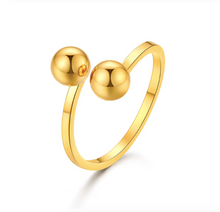 Load image into Gallery viewer, Ring • Stainless Steel • Double Balls
