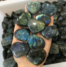 Load image into Gallery viewer, Crystals • Hearts • Labradorite
