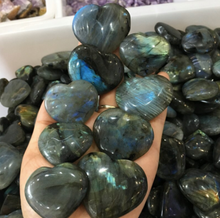 Load image into Gallery viewer, Crystals • Hearts • Labradorite
