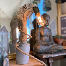 Load image into Gallery viewer, Lamp ❥ One of a Kind • Concrete &amp; Wood #1
