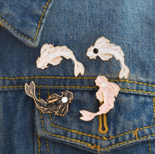 Load image into Gallery viewer, Pins • Fish Yin Yang - You &amp; Me - Set of 2 Pins
