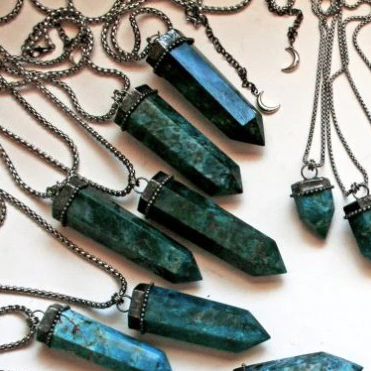 Tower Point Tower Necklace - Apatite