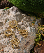 Load image into Gallery viewer, Joana • Snake • Real Gold Plated - Stainless Steel Earrings
