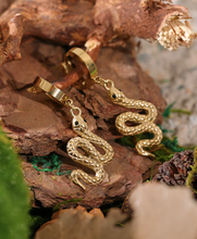 Load image into Gallery viewer, Joana • Snake • Real Gold Plated - Stainless Steel Earrings

