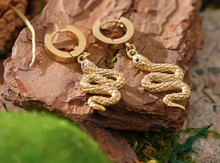 Load image into Gallery viewer, Joana • Snake • Real Gold Plated - Stainless Steel Earrings

