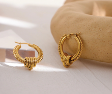Load image into Gallery viewer, Elisenda • Real Gold Plated - Stainless Steel Earrings
