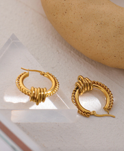 Load image into Gallery viewer, Elisenda • Real Gold Plated - Stainless Steel Earrings

