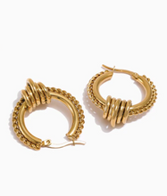 Load image into Gallery viewer, Elisenda • Real Gold Plated - Stainless Steel Earrings
