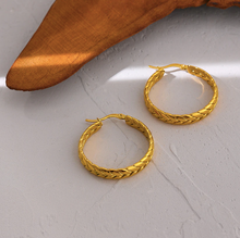 Load image into Gallery viewer, Rosalie • Real Gold Plated - Stainless Steel Earrings
