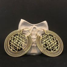 Load image into Gallery viewer, Ethnic Earrings • Sri Yantra
