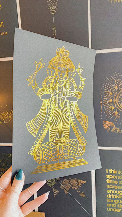 Video of the Shiva print (clip 3 of 6) - Let's Jam, Camden Market, London