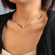 Load image into Gallery viewer, Real Turquoise &amp; Pearl - Miyuki Beads Necklace

