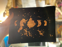 Load image into Gallery viewer, Moon Phase • Leather Clutch • Unique &amp; Handmade • Pocket

