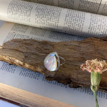 Load image into Gallery viewer, Ring • Drop Shape • 925 Sterling Silver with Mother of Pearl
