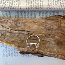 Load image into Gallery viewer, Silver Ring • Moon Crescent • 925 Sterling Silver
