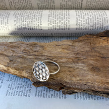 Load image into Gallery viewer, Silver Ring • Flower of Life • 925 Sterling Silver
