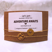 Load image into Gallery viewer, Adventure Awaits ❥ Set of 2 Bracelets
