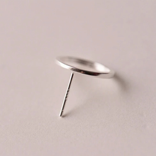Load image into Gallery viewer, Hollow circle stud earring worn on the ear - Let's Jam, Camden Market
