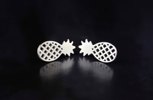 Load image into Gallery viewer, Pineapple stud earring worn on the ear - Let's Jam, Camden Town
